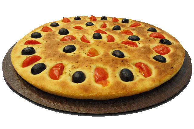 Focaccia from Puglia. soft and fragrant, with potatoes in the dough. Amordipizza